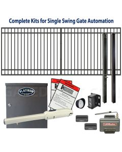 DuraGate Swing Gate & Automation Kit - Modular Flat Top 15x6' Single