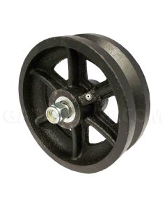 Duragate VGR6STD Cast Iron V-Groove Wheel - 6" / 1,000 Lbs