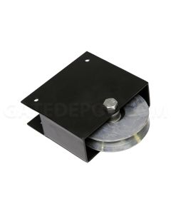 DuraGate WB40 Standard Screw-On Wheel Box for 1-1/2" (40mm) Framed Steel Gates w/ V-Groove Wheel