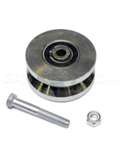 DuraGate DGT-WHEEL-V4 Hardened Steel V-Groove Wheel - 4" / 3,000 Lbs