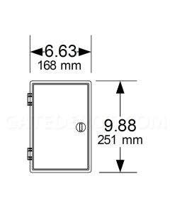 Doorking 0102-083 Small Lockable Enclosure - Plastic
