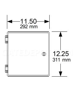 Doorking 0102-084 Medium Lockable Enclosure - Plastic