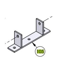 DoorKing 1100-107 Bracket - Rail Assembly - End
