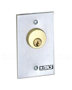 DoorKing 1206-080 Indoor Key Switch with Mortise Cylinder