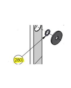 DoorKing 1601-185 Race Washer - .515"ID x .875"OD CH