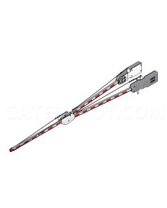 DoorKing 1602-282 Barrier Arm - Wishbone Aluminum / Octagonal 20'