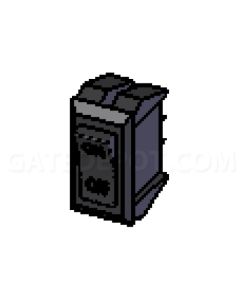 Doorking 2600-402 Switch - Rocker On-Off Snap-in SP