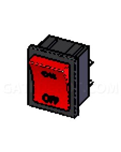 DoorKing 2600-408 Switch - Rocker On-Off Snap-in DP