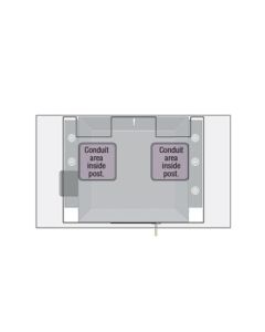 DoorKing 2600-418 Steel Base Plate
