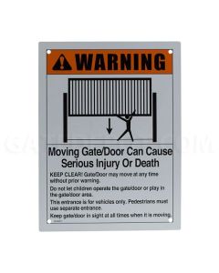 Liftmaster K40-38471 Warning Sign