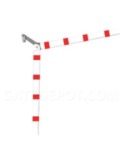 LiftMaster MA024-10RDOT Aluminum Barrier Arm - Articulating DOT Tape 10'