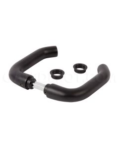 Locinox 3006B-H Handle Pair - Insert Lock / Black Anodized Aluminum