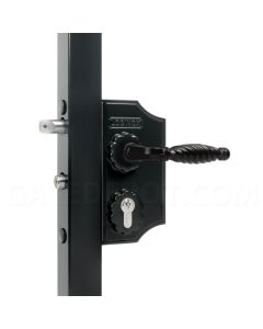 Locinox LAKY-F2L Ornamental Gate Lock - Black
