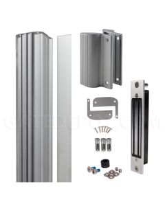 Locinox N-LINE-B-MAG-KIT-2500-9005 Magnetic Lock & Profile Kit