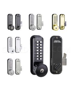 Lockey 2500-KO Hook Bolt w/ Key Override for Sliding Doors