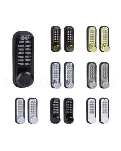 Lockey 2830-DC Double Combination Passage Knob Lock - Marine Grade