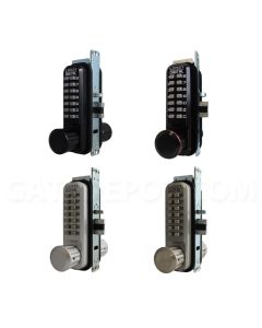 Lockey 2930 Single Combination Narrow Stile Latch - Marine Grade