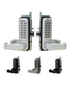 Lockey 2985-DC Double Combination Narrow Stile Lever Handle - Marine Grade