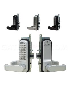 Lockey 2985 Mechanical Keyless Narrow Stile Lever Lock - Single Combination