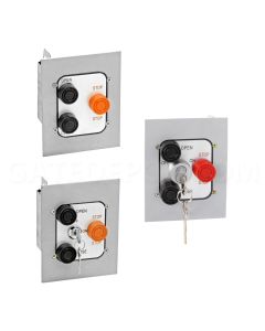 MMTC 3BFX Exterior Pushbuttons - 3 Button Flush Mount