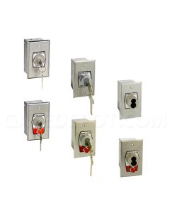 MMTC HBFX & HBFSX Key Switches - Exterior Flush Mount / Single Gang Box