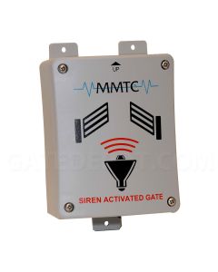 <p>New and Improved Siren Operated Sensor. Allows Entry of Emergency Vehicles through Gates, the Siren Activates Gate Opener while all other sounds are rejected, Comes with a 4X5 Inch Reflective Sign, 12-24VAC/DC.</p>