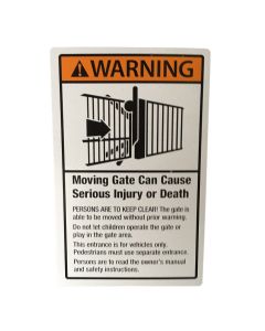 Viking Access DUWL Warning Sticker