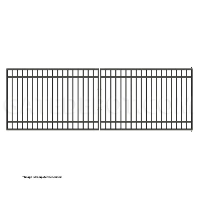 DuraGate Modular Flat Top Driveway Gate - Dual / 15' W x 5' H
