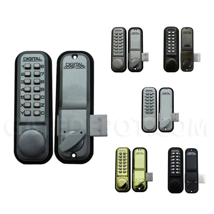 Lockey - 2200-KO - Narrow-Stile Mechanical Keypad Deadbolt Lock