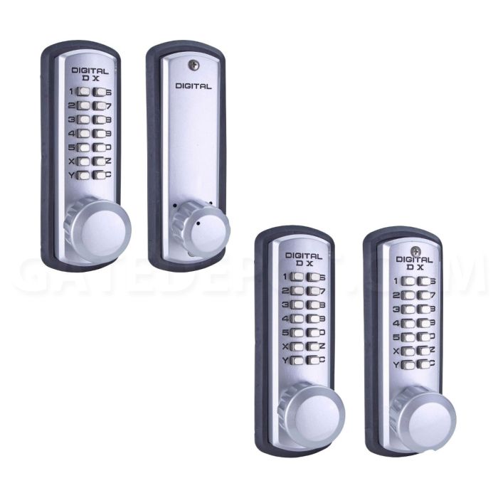 Keyless Mechanical Digital Code Knob – Silver, Aluminum/Steel, Front Door Deadbolt