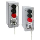 MMTC 3BLM Exterior Pushbuttons - 3 Button w/ Lockout - Surface Mount