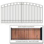 DuraGate Arch Top Driveway Gate - Dual / Accepts Wood Infill - 16' W x 5' H
