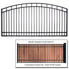 DuraGate Arch Top Driveway Gate - Single / Accepts Wood Infill - 14' W x 5' H
