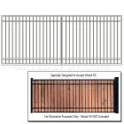 DuraGate Flat Top Driveway Gate - Dual / Accepts Wood Infill - 14' W x 5' H
