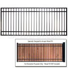 DuraGate Flat Top Driveway Gate - Single / Accepts Wood Infill -10' W x 5' H

