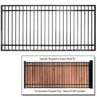 DuraGate Flat Top Driveway Gate - Single / Accepts Wood Infill - 10' W x 6' H
