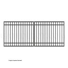DuraGate Modular Flat Top Driveway Gate - Dual / 12' W x 5' H
