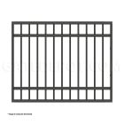 DuraGate Modular Flat Top Pedestrian Gate - 5' W x 4' H
