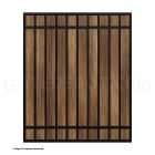 DuraGate Modular Flat Top Pedestrian Gate w/ Wood Infill - 5' W x 6' H
