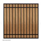 DuraGate Modular Flat Top Pedestrian Gate w/ Wood Infill - 6' W x 6' H