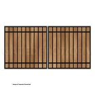 DuraGate Modular Flat Top Driveway Gate - Dual / Accepts Wood Infill - 10' W x 5' H
