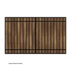 DuraGate Modular Flat Top Driveway Gate - Single / Accepts Wood Infill - 10' W x 6' H

