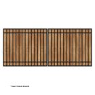 DuraGate Modular Flat Top Driveway Gate - Dual / Accepts Wood Infill - 14' W x 6' H
