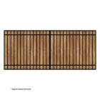 DuraGate Modular Flat Top Driveway Gate - Single / Accepts Wood Infill - 14' W x 6' H

