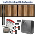 DuraGate Slide Gate & Automation Kit - Modular Flat Top 14x6' Single / Accepts Wood Infill
