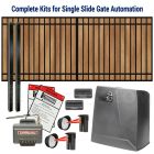 DuraGate Slide Gate & Automation Kit - Modular Flat Top 14x6' Single / Accepts Wood Infill
