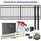 DuraGate Swing Gate & Automation Kit - Modular Flat Top 11x4' Dual
