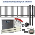DuraGate Swing Gate & Automation Kit - Modular Flat Top 12x4' Dual
