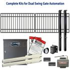 DuraGate Swing Gate & Automation Kit - Modular Flat Top 14x4' Dual
