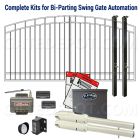 DuraGate KIT-BLACT815-12X4-AD-SW Swing Gate & Automation Kit - Arch Top 12x4' Bi-Parting w/ Platinum Access BLACT815 Operator